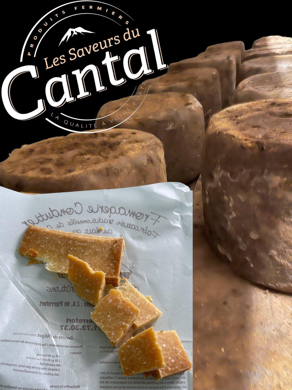 Le Cantal Extra Vieux est un fromage rare et prestigieux, affiné pendant plus de 3 ans dans des caves naturelles pour développer des arômes intenses et complexes. Sa pâte est ferme et friable, avec des notes de noisette, de beurre et de caramel. Ce fromage d'exception est le fruit d'une fabrication artisanale et traditionnelle, avec du lait cru de vache de la région Auvergne Rhône-Alpes. Découvrez le Cantal Extra Vieux, un véritable trésor gastronomique à savourer .
